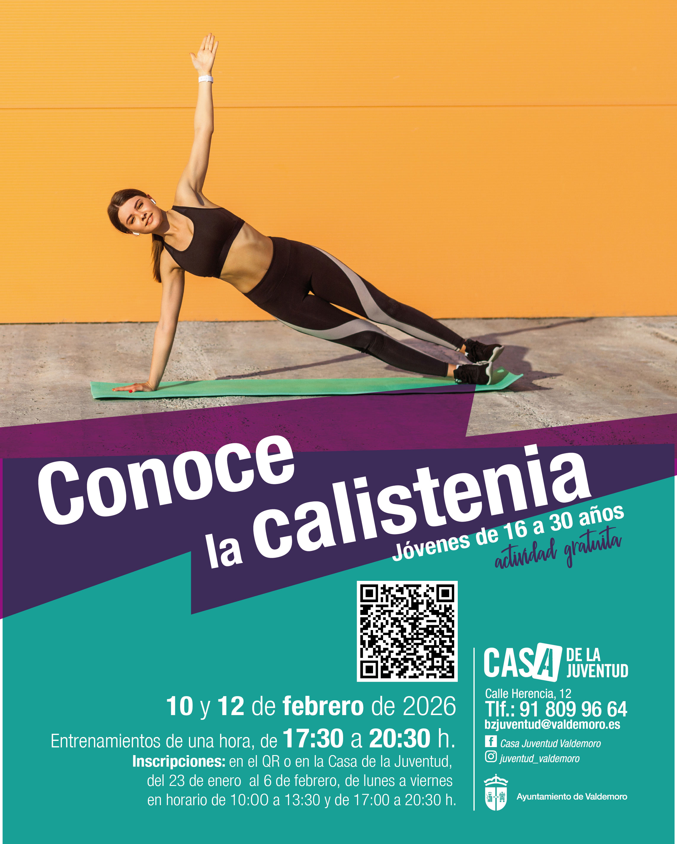 Cartel Conoce la calistenia