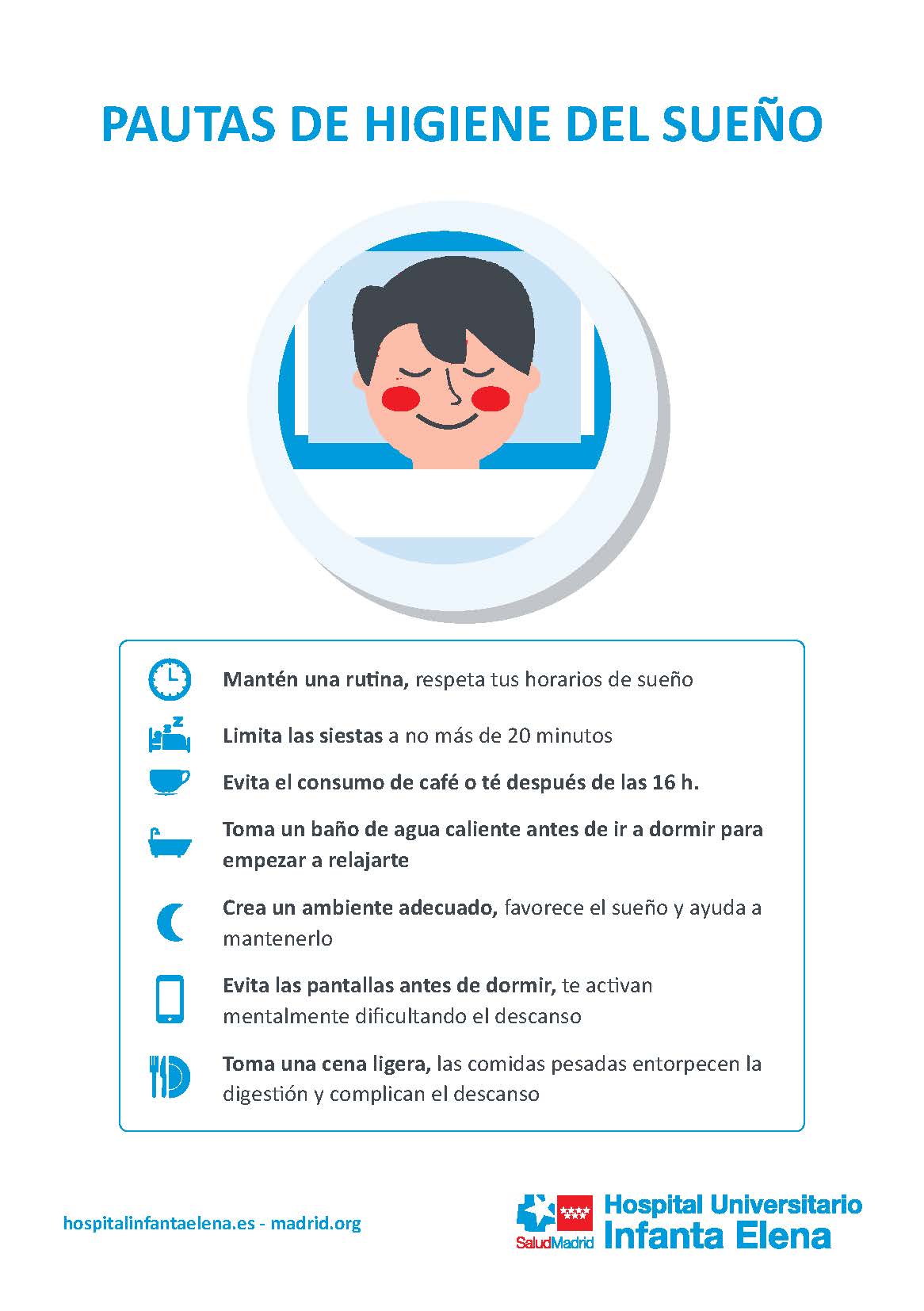 Cartel Pautas sueño