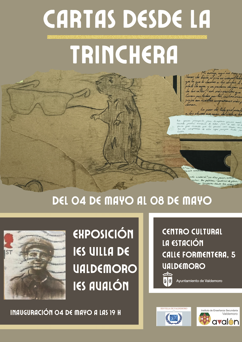 Cartel exposición 'Cartas desde la Trinchera'