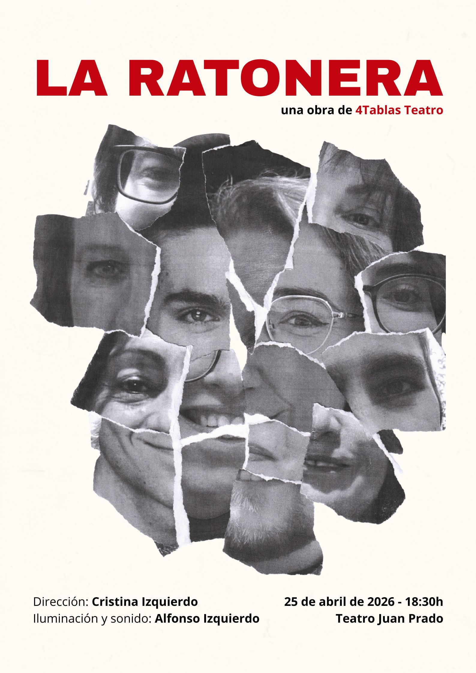 Cartel de la obra de teatro 'La ratonera'