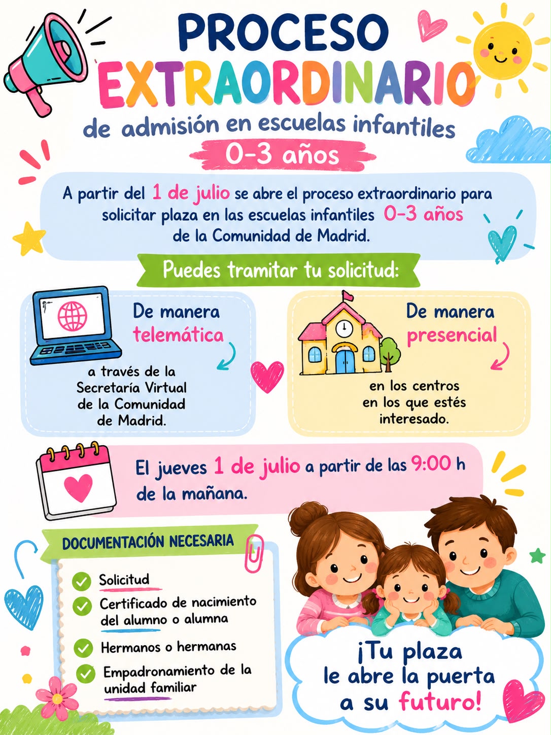 Proceso Extraordinario Escuelas INfantiles