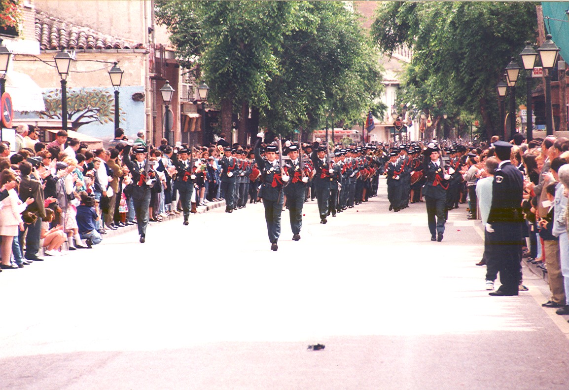 Actos de celebración del 150 aniversario de la fundación de la Guardia Civil en la calle Estrella de Elola