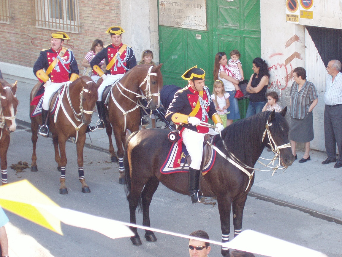 El escuadrón de caballería en la procesión del Corpus Christi