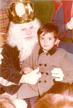 Francisco López con el rey Melchor