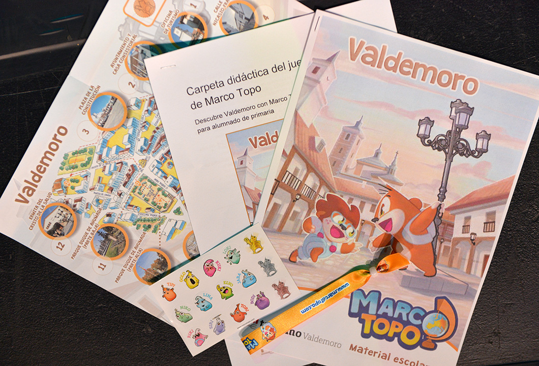 Mapa y folletos de Marco Topo