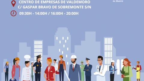 Cartel de la feria de empleo