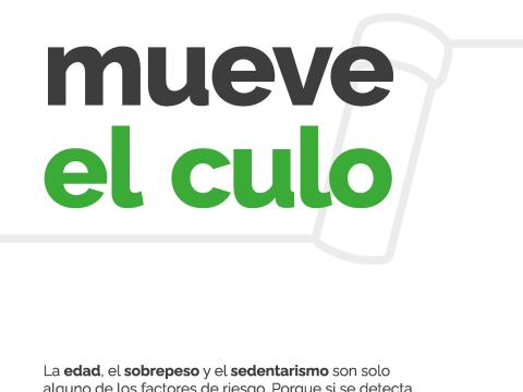 Cartel contra el cancer de colon Mueve el Culo
