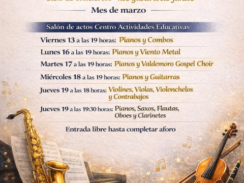 Cartel Semana Cultural  Escuela Municipal de Música