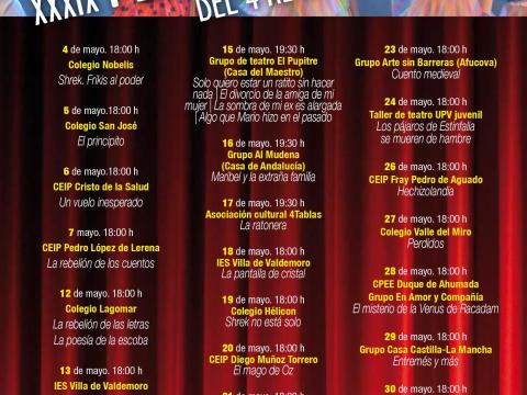 Cartel Festival de teatro 2026