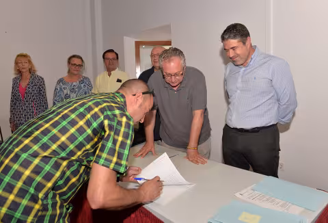 El alcalde junto a los tenientes de alcalde