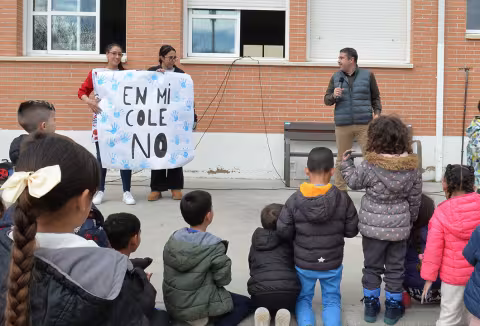 ÉL alcalde en el CEIP 