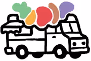 Icono de un camión de comida