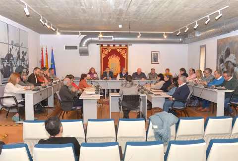 Imagen de pleno en el ayuntamiento