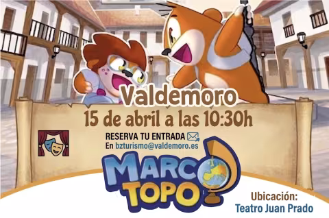 Cartel Marco Topo en Valdemoro