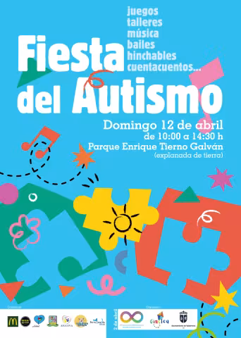 Cartel Fiesta del Autismo